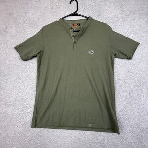 Pentagon Levantes Henley Shirt Mens XS Camo Green Short Sleeve Casual Top